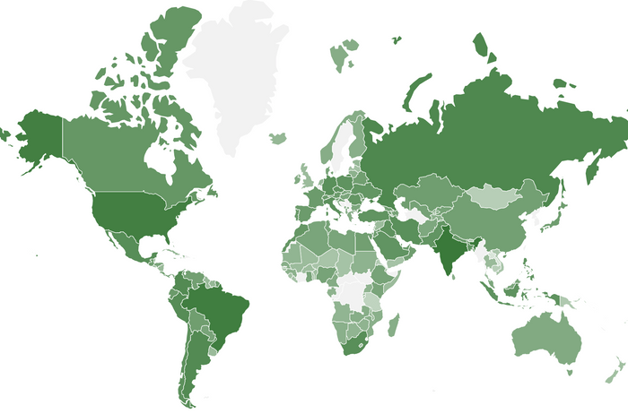 Mapping COVID-19 Cases by Country with React and D3